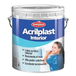 ACRILPLAST INTERIOR BLANCO X 4 LTS