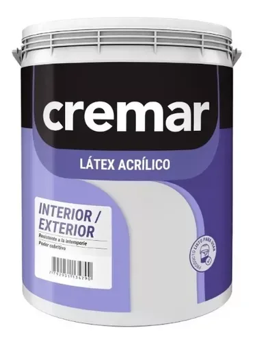 CREMAR LATEX INT EXT BLANCO X 1 LT